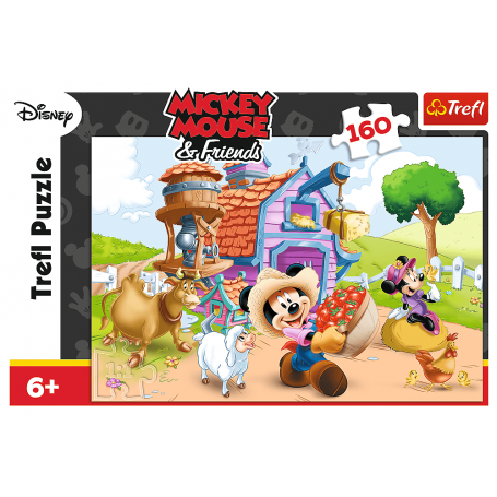Puzzle Trefl Mickey Mouse, o Fazendeiro de 160 Peças - Puzzles Trefl