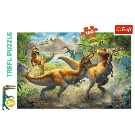 Puzzle Trefl Lutar contra o Tiranossauro de 160 Peças Puzzles Trefl - 1