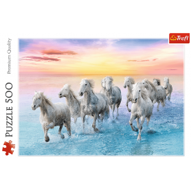cavalos brancos Puzzle Trefl galopou de 500 Puzzles Trefl - 2