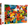 Puzzle Trefl pássaros coloridos de 500 anos - Puzzles Trefl