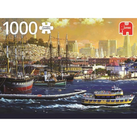 Puzzle Jumbo Baía portuária de São Francisco de 1000 peças - Jumbo