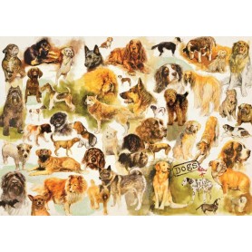 Puzzle Jumbo pôster de cachorro de 1000 peças Jumbo - 1
