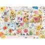 Coleção de selos Puzzle Jumbo, Flores de Verão, 1000 Peças - Jumbo