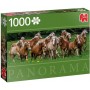 cavalos Puzzle Jumbo no prado panorâmico de 1000 peças - Jumbo