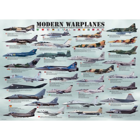 Puzzle Eurographics planos de guerra modernos de 1000 peças - Eurographics