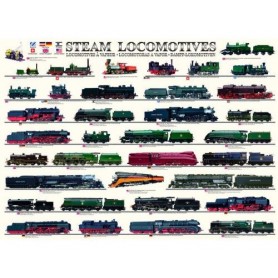 Puzzle Eurographics locomotivas a vapor de 1000 peças Eurographics - 1