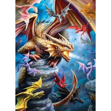 Puzzle Eurographics Dragon Clan por Ann Stokes 1000 Pieces - Eurographics