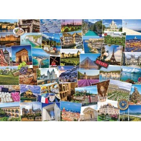 Puzzle Eurographics 1000-Piece Globetrotter França Eurographics - 1