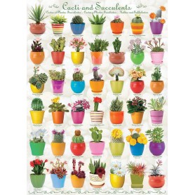 cactus Puzzle Eurographics e suculentas de 1000 peças Eurographics - 1