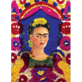 Puzzle Eurographics Kahlo Self-Portrait com 1000 Peças De Pássaros Eurographics - 1