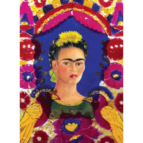 Puzzle Eurographics Kahlo Self-Portrait com 1000 Peças De Pássaros - Eurographics