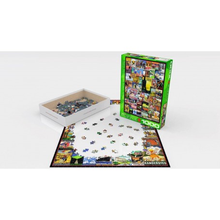 Puzzle Eurographics Viajar pelo mundo de 1000 peças Eurographics - 1