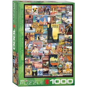 Puzzle Eurographics Viajar pelo mundo de 1000 peças Eurographics - 2