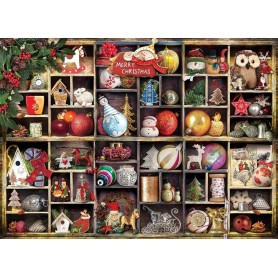 Puzzle Eurographics Enfeites de Natal de 1000 Peças Eurographics - 1