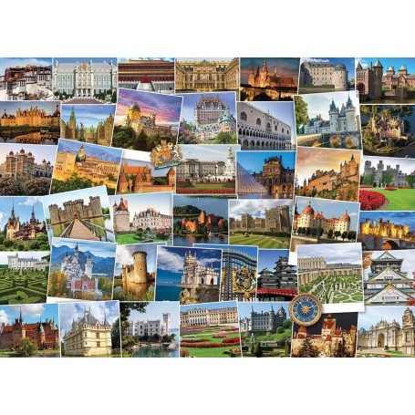 Puzzle Eurographics Globetrotter:Castelos e Palácios 1000 Peças - Eurographics