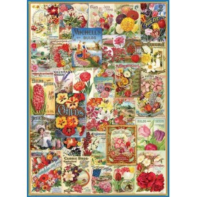 Puzzle Eurographics catálogo de sementes de flores de 1000 peças Eurographics - 1