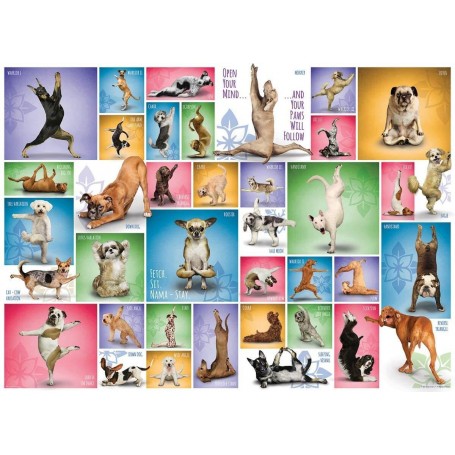 Puzzle Eurographics Dogs Yoga 1000 Peças - Eurographics