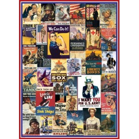Puzzle Eurographics Clássicos I e Segunda Guerra Mundial, 1000 Peças Eurographics - 1