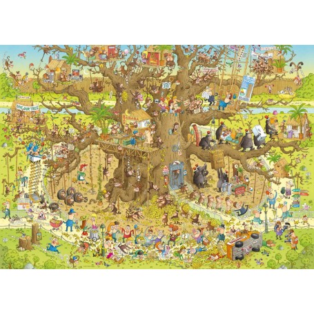 Puzzle Heye habitat de macaco de 1000 peças - Heye