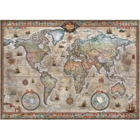 Puzzle Heye mapa mundial retrô de 1000 peças Heye - 1
