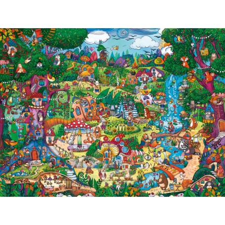 Puzzle Heye floresta de 1500 peças com vida - Heye