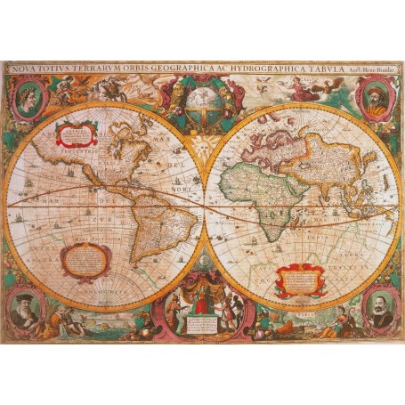 Puzzle Clementoni mapa antigo de 1000 peças - Clementoni