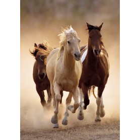cavalos Puzzle Clementoni correndo 1000 peças Clementoni - 1