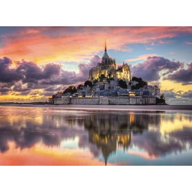 Puzzle Clementoni O Magnífico Mont Saint Michel de 1000 Peças Clementoni - 1