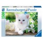 Puzzle Ravensburger 1500 peças de gatinho branco - Ravensburger