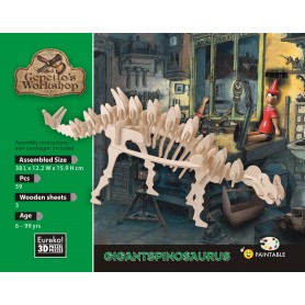 Gigantspinosaurus Modelo 59 Peças do Gepetto - Eureka! 3D Puzzle