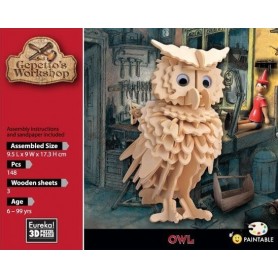 Gepetto's Owl Model 148 Peças - Eureka! 3D Puzzle