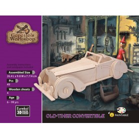 Gepetto's Old-timer Conversível Modelo 49 Peças - Eureka! 3D Puzzle