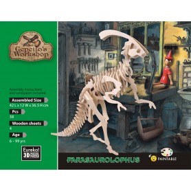 Gepetto's Parasaurolophus Modelo 38 Peças - Eureka! 3D Puzzle