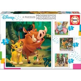 Puzzle Educa Disney Animals Progressivo 12+16+20+25 Pzs Puzzles Educa - 1