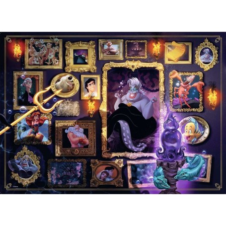 Puzzle Ravensburger Disney Villains: 1000 Peças Ursula - Ravensburger