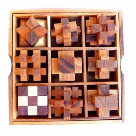 Conjunto de madeira 9 em 1 - Logica Giochi
