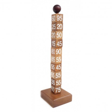 Homesen Tabuleiro de jogos matemáticos de madeira quebra-cabeças