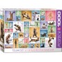 Puzzle Eurographics gatos de yoga de 1000 peças - Eurographics