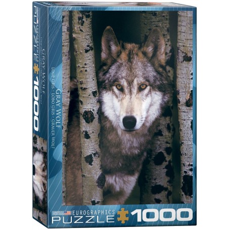 Puzzle Eurographics lobo cinzento de 1000 peças - Eurographics