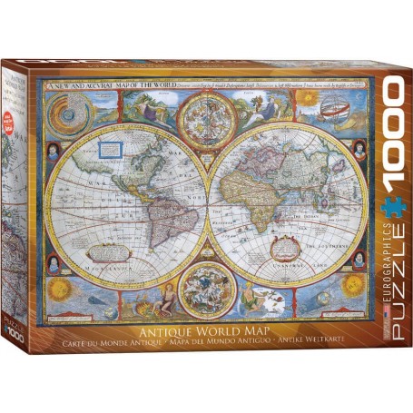 Puzzle Eurographics mapa do mundo antigo de 1000 peças - Eurographics