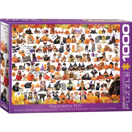 Puzzle Eurographics 1000 peças de animais de halloween - Eurographics