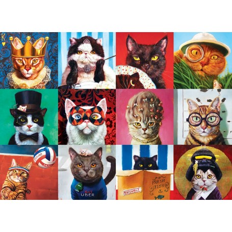 Puzzle Eurographics Lucia Heffernan's Fun Cats 1000 Pieces - Eurographics