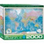 mapa mundial Puzzle Eurographics 2000 peças - Eurographics