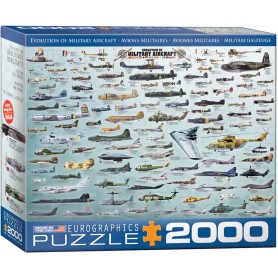 Puzzle Eurographics Evolução de aeronaves militares de 2000 peças Eurographics - 1