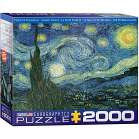 Puzzle Eurographics Van Gogh Noite Estrelada de 2000 Peças Eurographics - 1