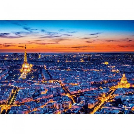 Quebra Cabeça Panorâmico 1500 Pçs Belle Paris França Torre Eiffel