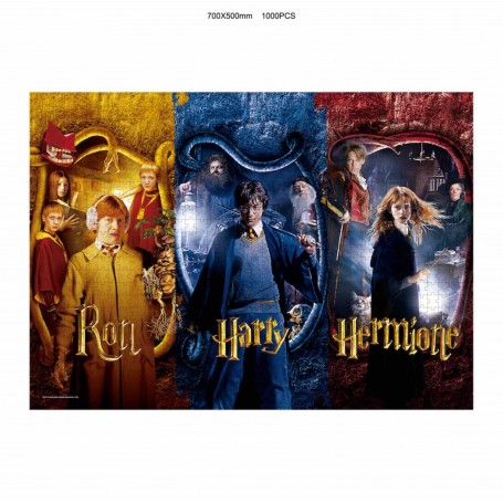 Puzzle Sdgames Ron, Harry e Hermione 1000 Peças SD Games - 1