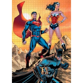 Puzzle Sdgames Batman, Superman e Mulher Maravilha 1000 Peças SD Games - 1