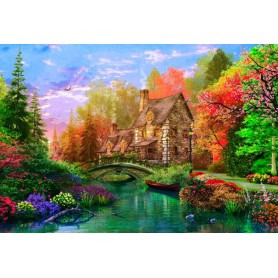 Cabine Puzzle Trefl no Lago 1500 Peças Puzzles Trefl - 1