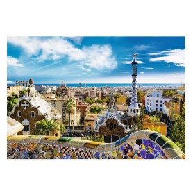 Puzzle Trefl Vista de Barcelona do Parque Guel 1500 Peças Puzzles Trefl - 1
